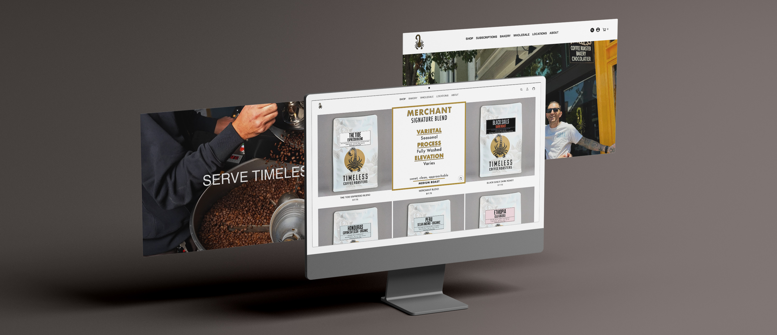 Timeless Coffee website